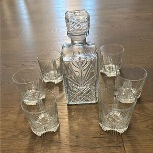 Luigi Bormioli decanter & tumbler set new in box ret $120